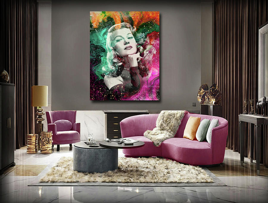 Rita Hayworth in Situ Digital Art by Grace Iradian - Fine Art America