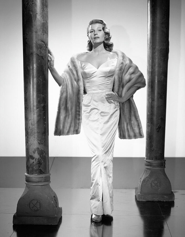 Rita Hayworth Striking Fire Down Below Glamour Vintage Gown Classic Woman Fur Elegant 1937 Photograph by Silver Screen Rita Hayworth Striking Fire Down Below Glamour Vintage Gown Classic Woman Fur Elegant 1937 Photograph by Silver Screen