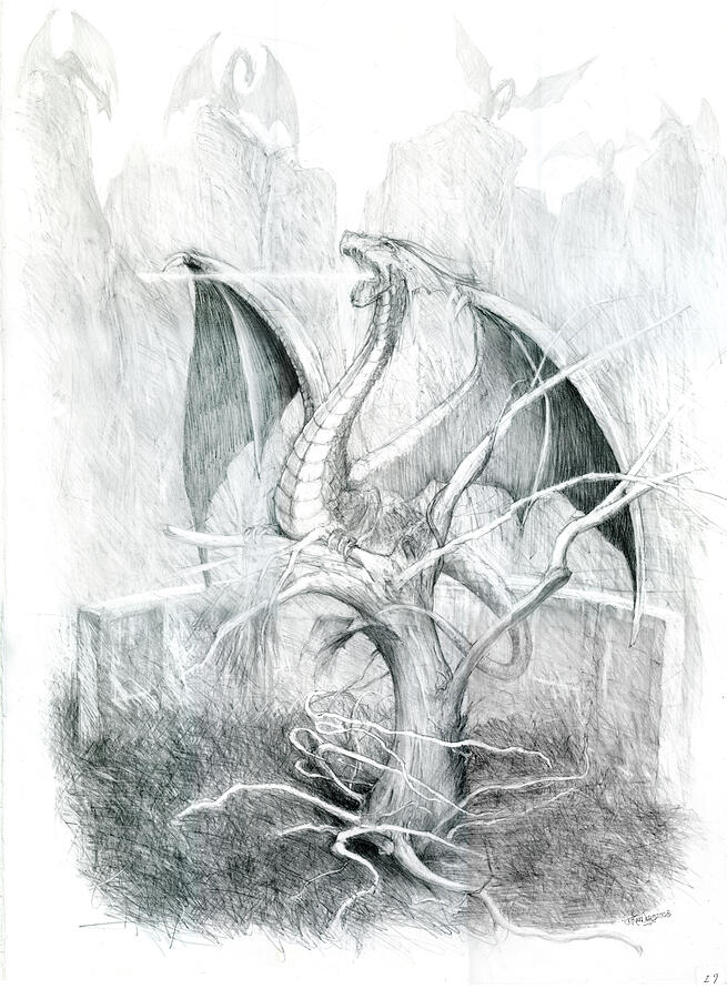 Rite of Passage Drawing by Joel Keener Rite of Passage Drawing by Joel Keener