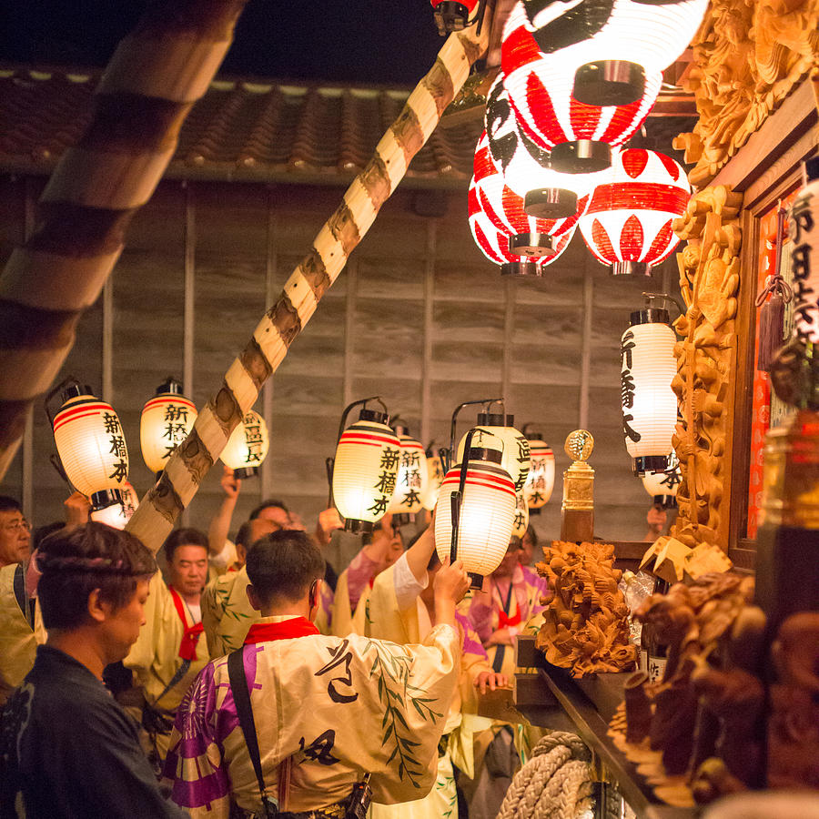 Ritual for returning parade float - Sawara Autumn Festival Photograph by Satoshi-K