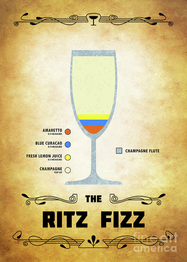 Ritz Fizz Cocktail - Classic Digital Art by Bo Kev
