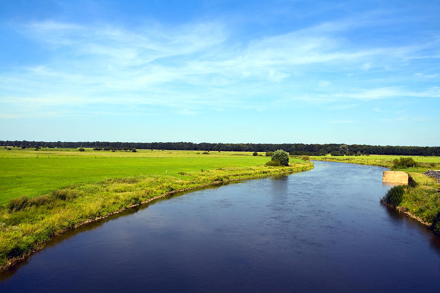 River Aller in summer Photograph by Justhavealook
