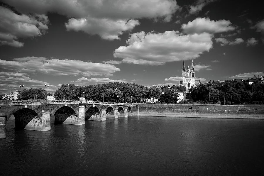 River and cathedral, Angers Photograph by Seeables Visual Arts