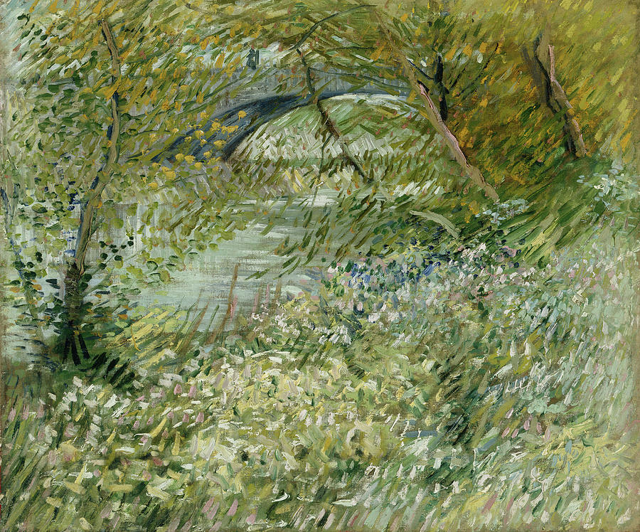 Vincent Van Gogh Painting - River Bank in Springtime #1 by Vincent van Gogh