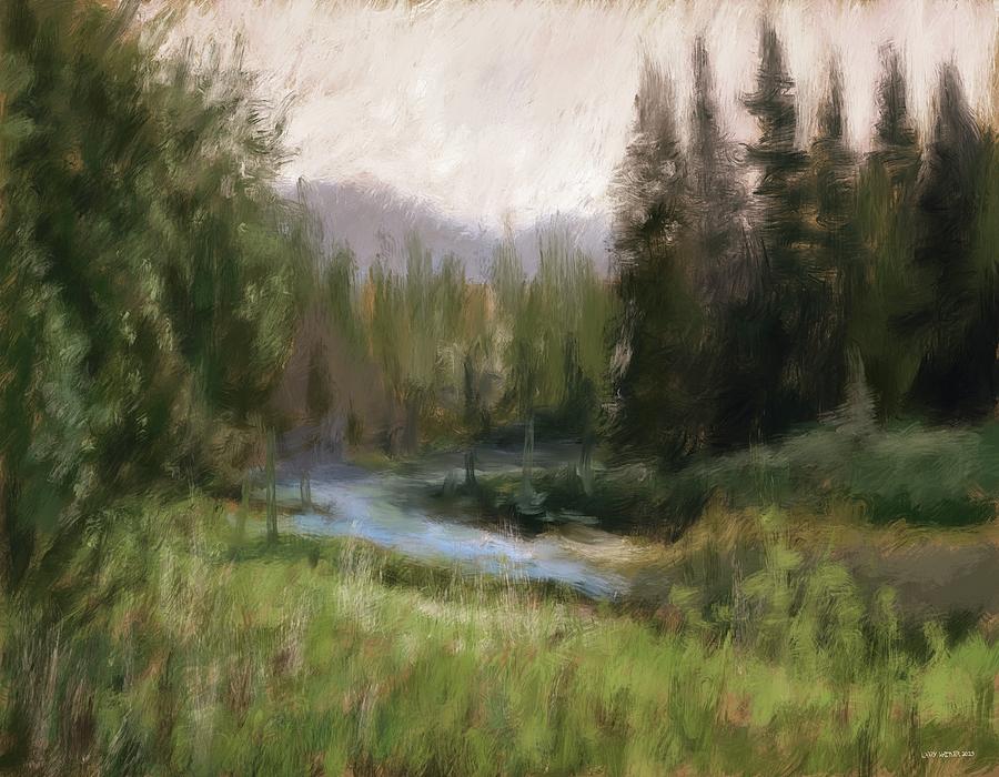 River Bend Digital Art by Larry Whitler
