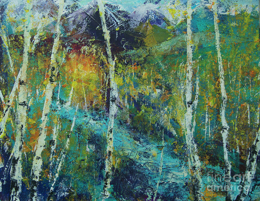 River Birch Painting by Jeanette French