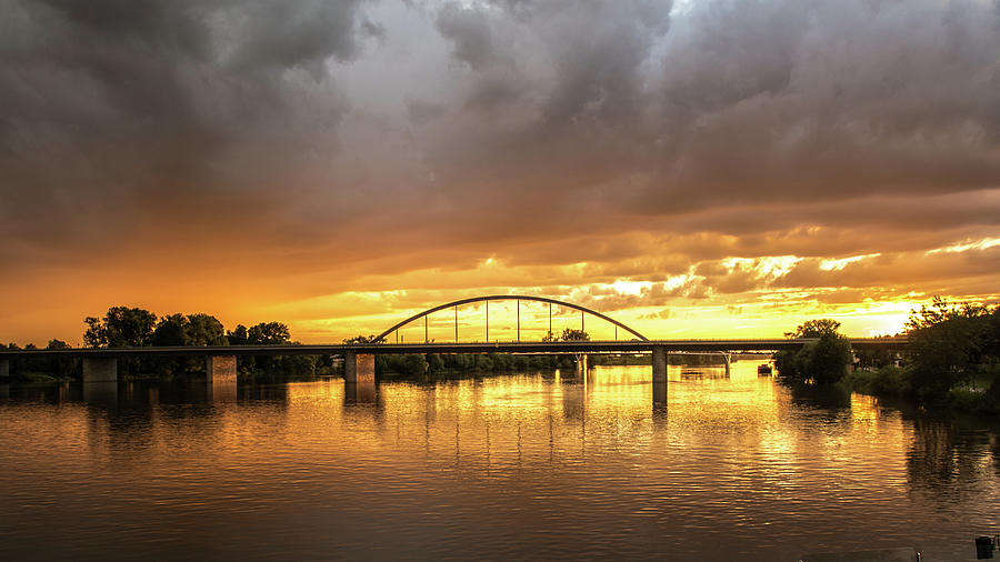 River Cruise Sunset Photograph by Matthew DeGrushe
