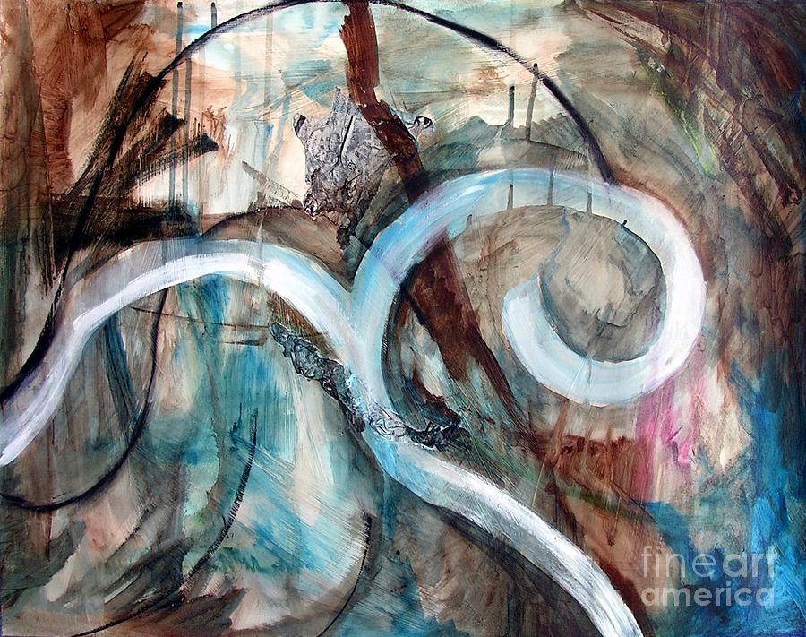 River Current 10 Mixed Media by Yukio Kevin Iraha