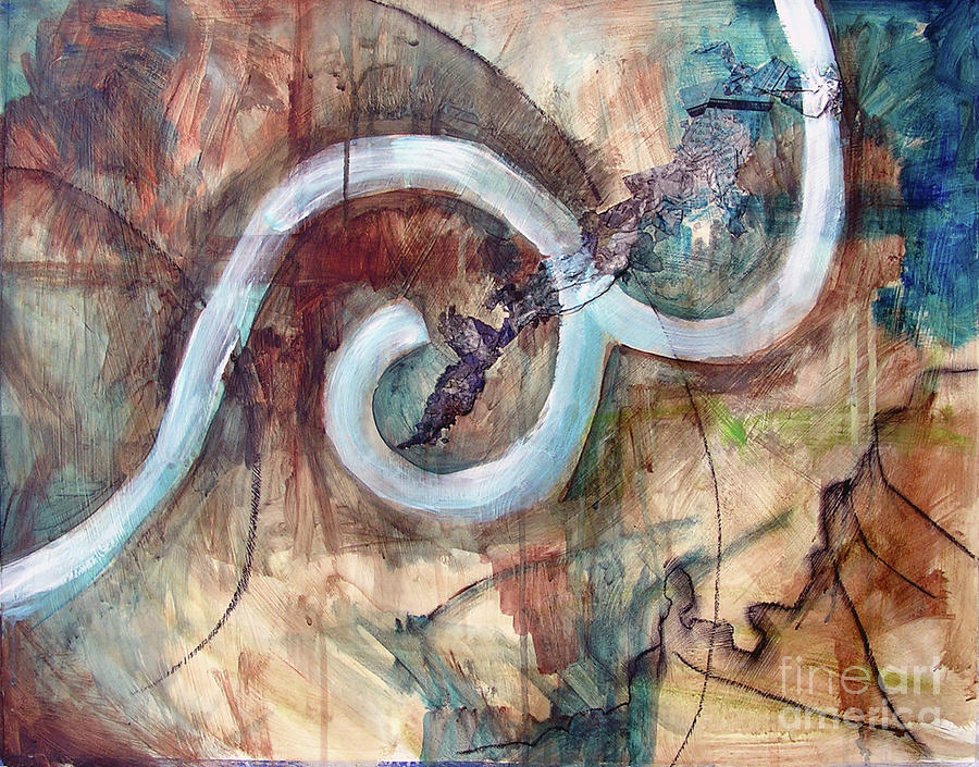 River Current 12 Mixed Media by Yukio Kevin Iraha