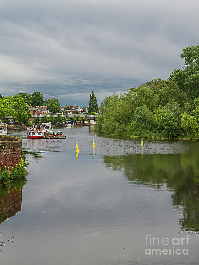 River Dee, Chester, England Photograph by Elaine Teague