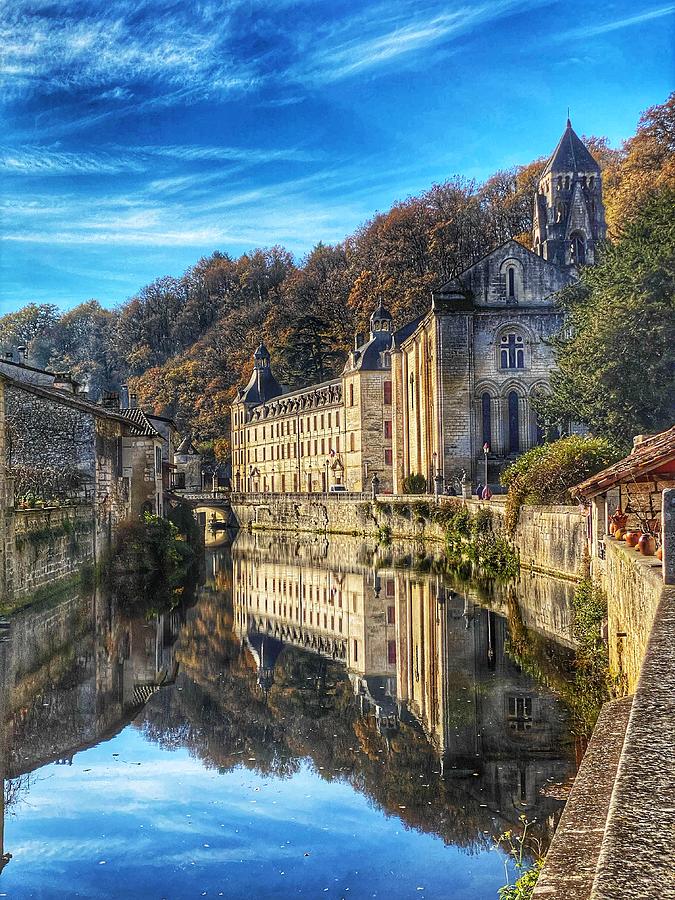 The River Dronne  Brantome France Photograph by Chris Clark