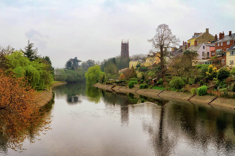 River Exe Tiverton  Photograph by Shirley Mitchell