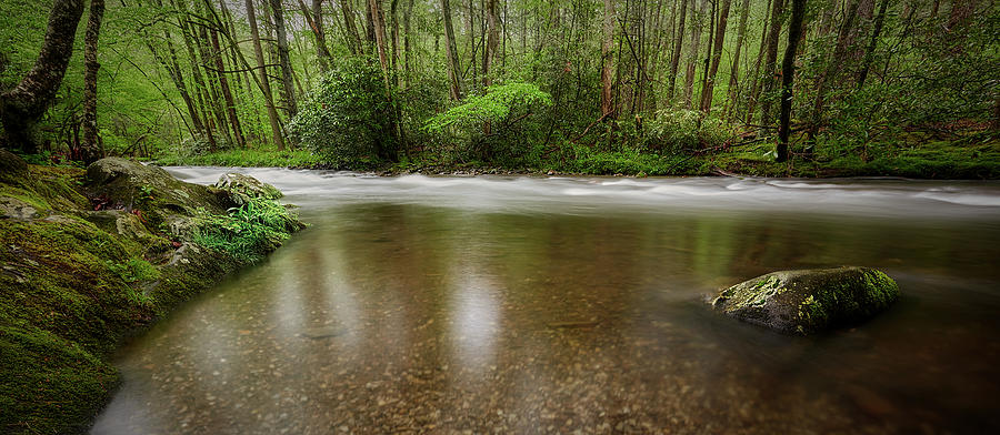 River in the Smokey Mountains Photograph by Jon Glaser