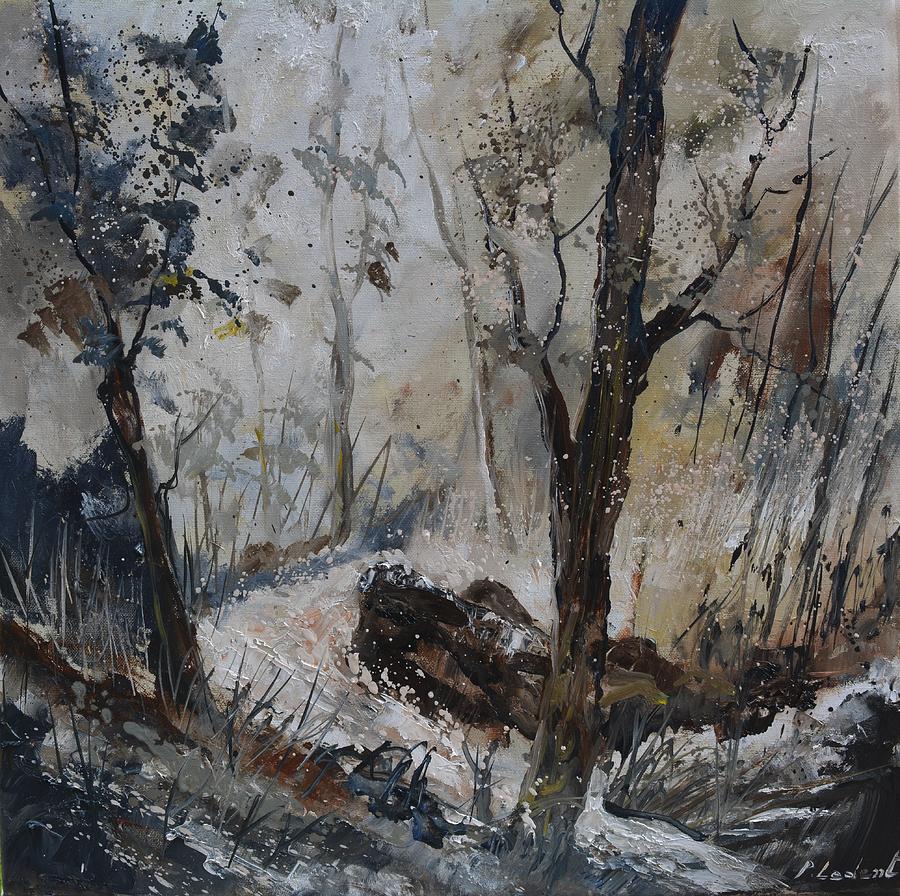 River in winter - 552021 Painting by Pol Ledent