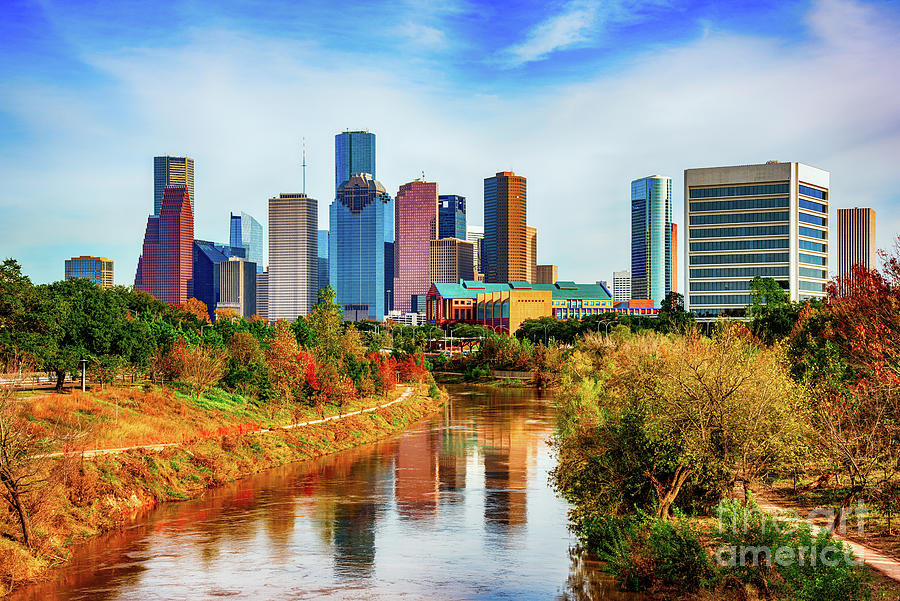 River into Houston Photograph by Art Wager - Fine Art America