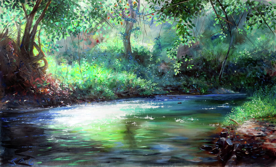 River Painting by Jonathan Guy-Gladding JAG