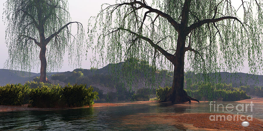 River Landscape Digital Art by Corey Ford