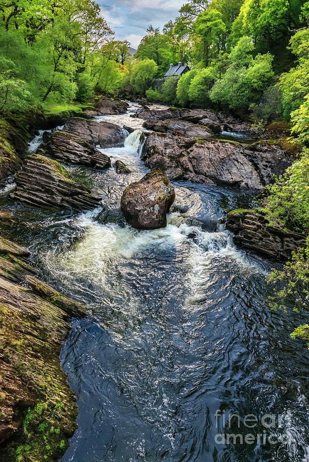 Fall Photograph - River Llugwy Snowdonia Wales by Adrian Evans