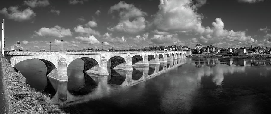 River Loire on a sunny autumn day in Saumur. Photograph by Seeables Visual Arts
