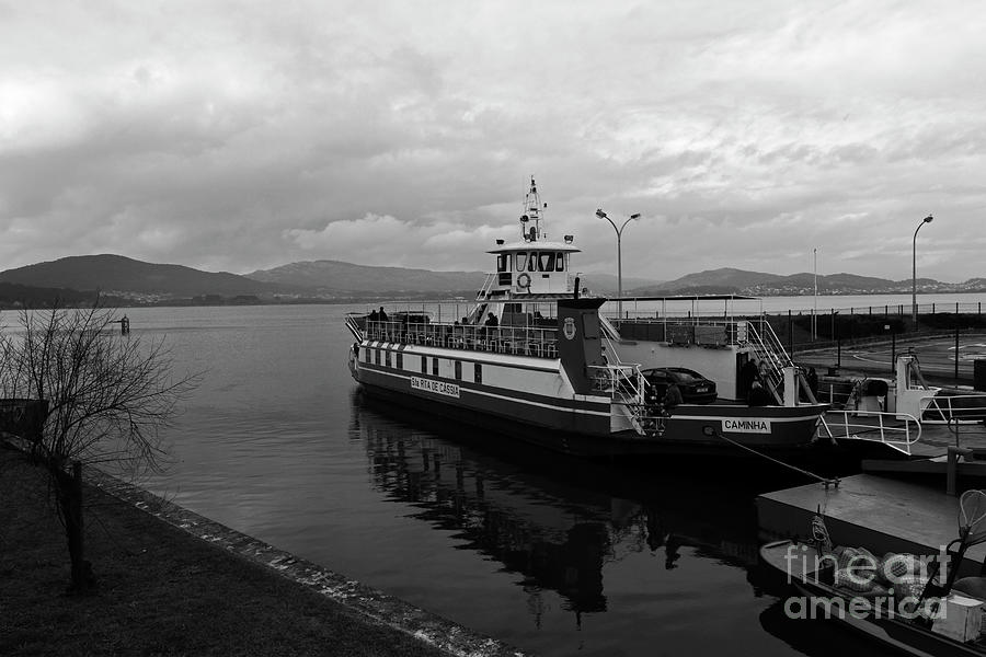 River Minho ferry at Caminha Portugal Photograph by James Brunker