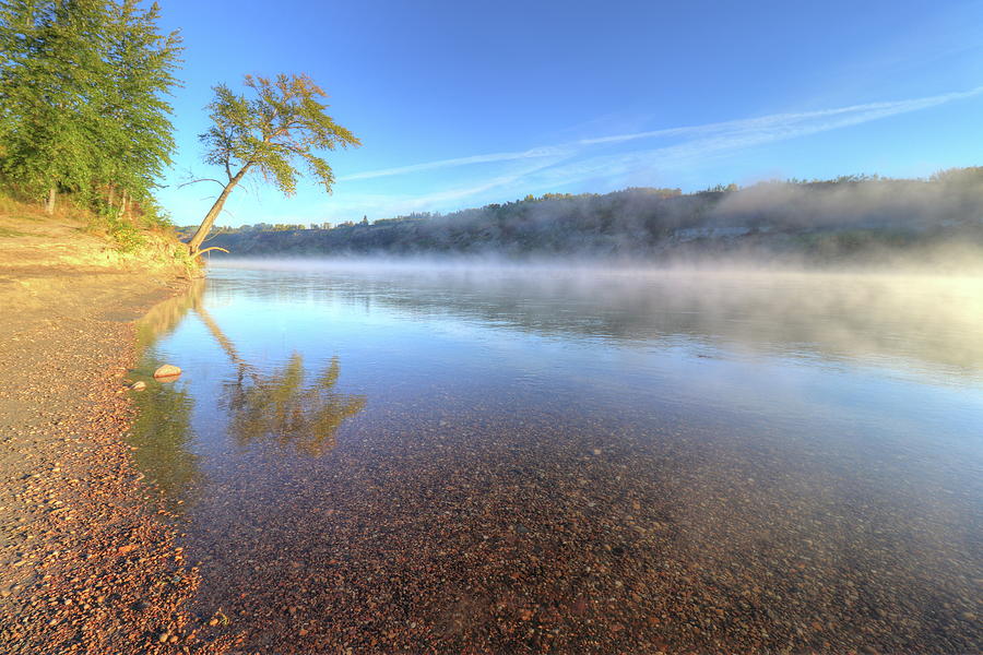 River Mist Photograph by Jim Sauchyn