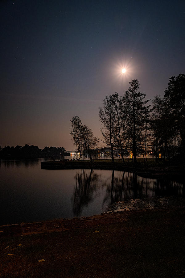 River Moon Photograph by Tom Singleton