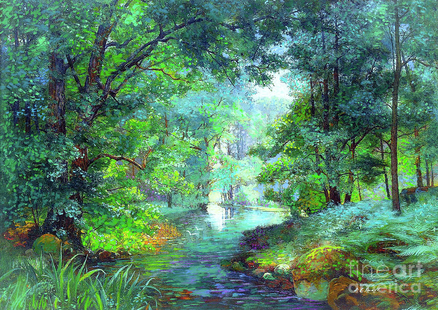 Landscape Painting - River of Living Water by Jane Small