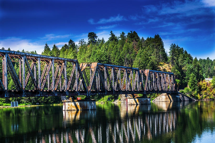 River Railroad Bridge Photograph by David Desautel
