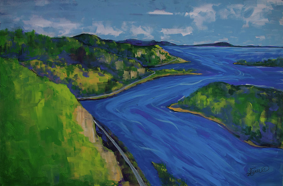 River Road Painting by Terri Einer