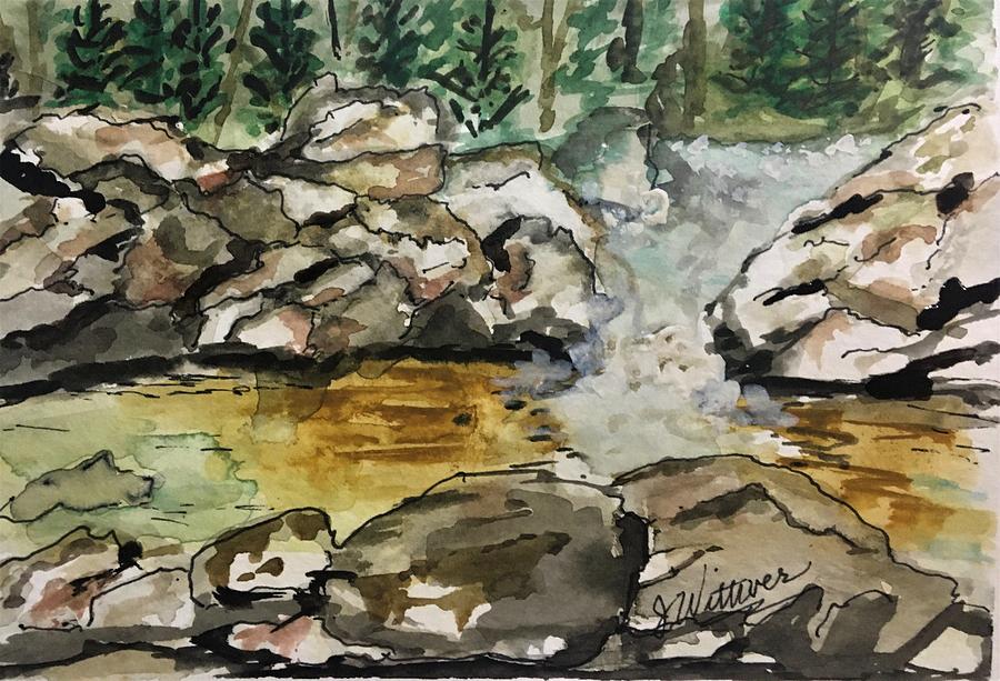River Rock Painting