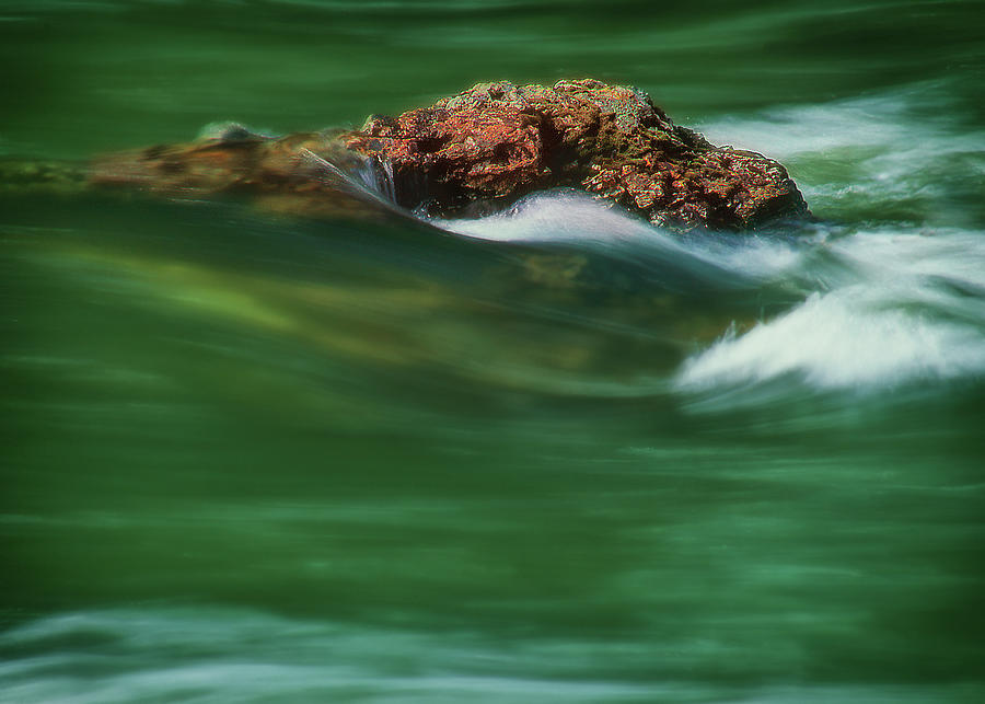 River Rock Long Exposure Photograph by Doreen Erhardt