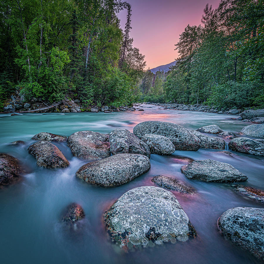 River Rocks At Midnight Photograph by David Downs