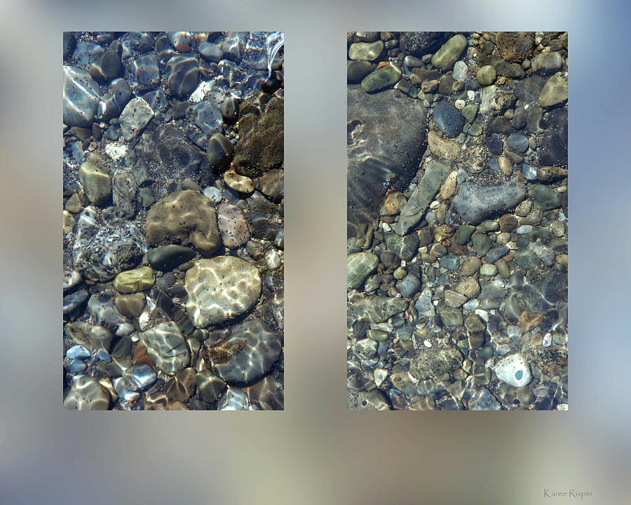 Abstract Photograph - River Rocks by Phil And Karen Rispin