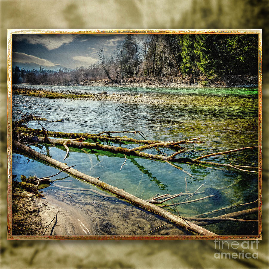 River Scene Digital Art by Edmund Nagele FRPS