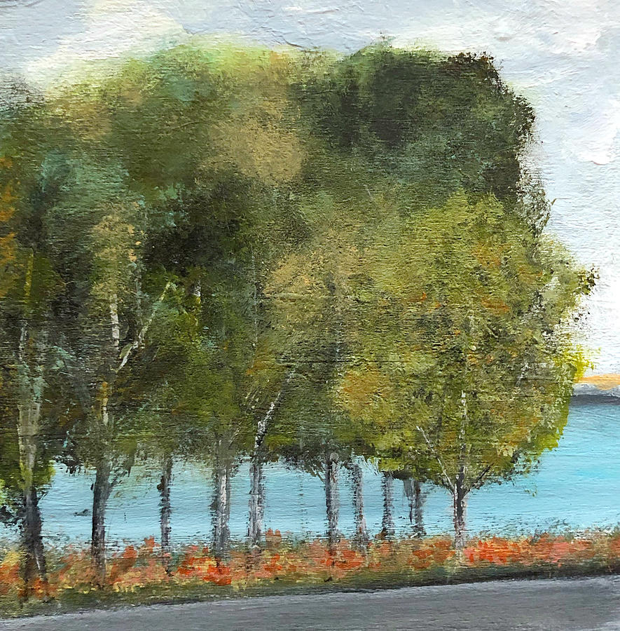 River Side Drive Painting by Sallie Otenasek