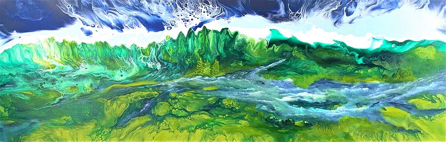 River Painting by Soraya Silvestri