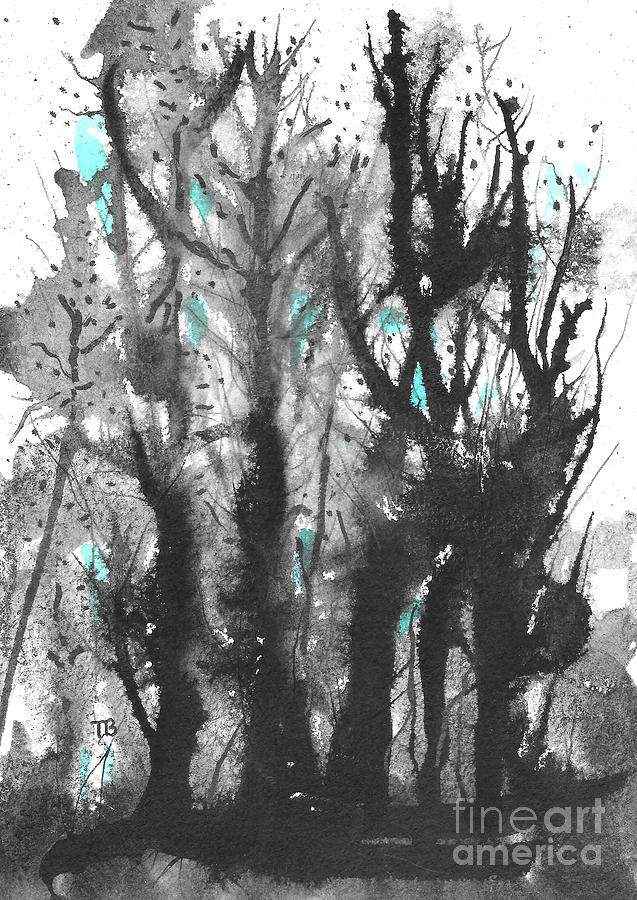 River Trees 1 Painting by Terry Banderas