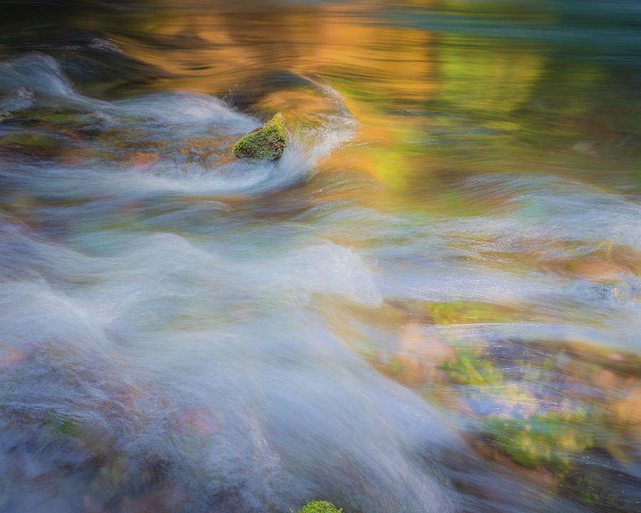 Nature Photograph - River Water Abstract 7 by Ryan Weddle