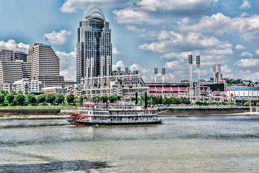 Riverboat on the Ohio River Photograph by Sharon Popek