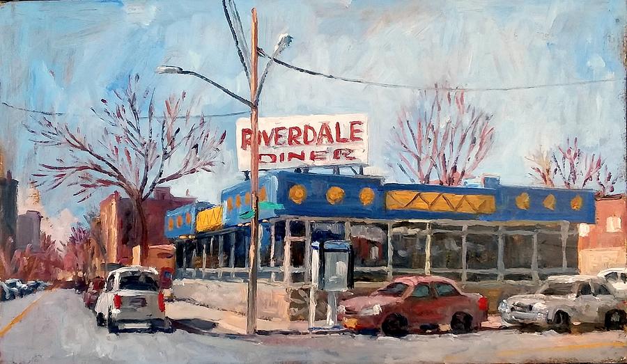 Riverdale Dine/Bronx New York Cityscape Painting Painting by Thor Wickstrom