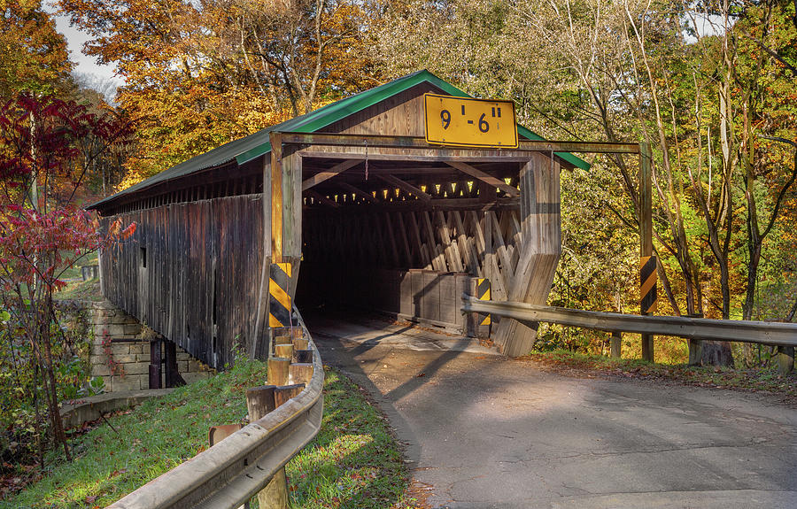 Riverdale Road Covered Bridge Photograph by Dale Kincaid