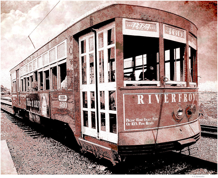 Riverfront Trolley Car, New Orleans, Pre-Katrina Photograph by A Macarthur Gurmankin