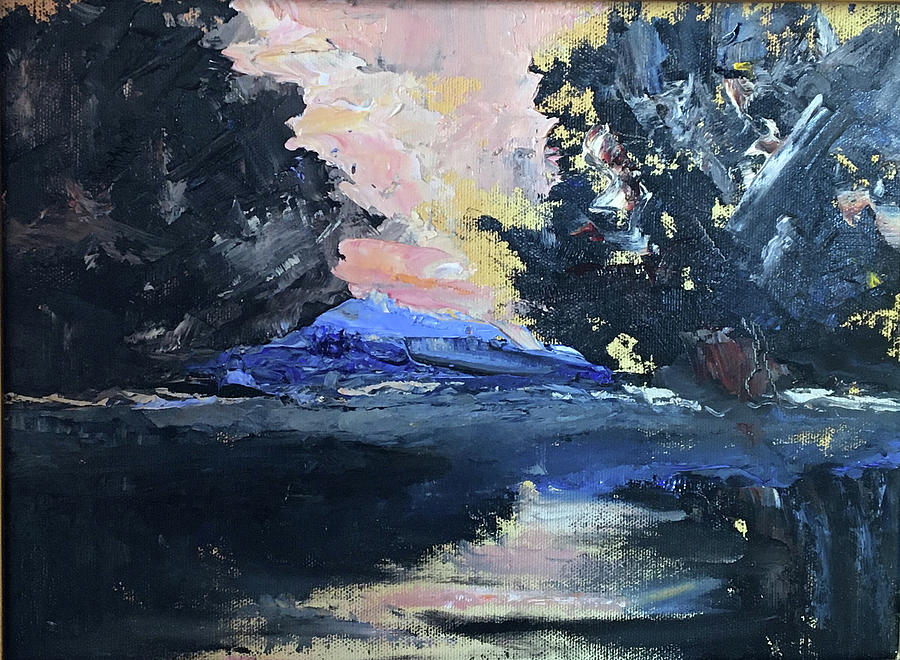 Rivers Edge Painting by Glory Ann Penington