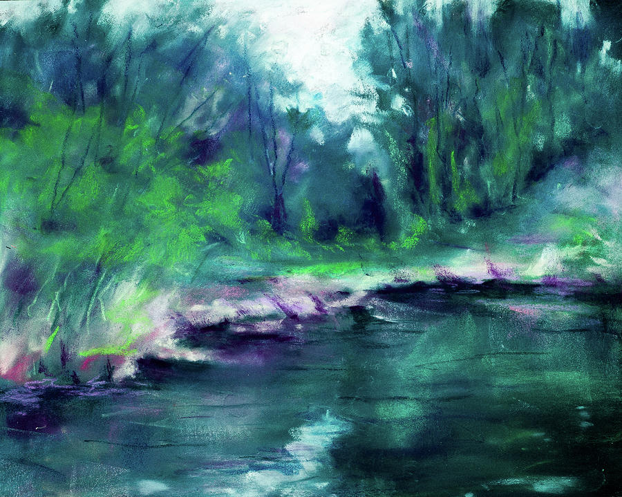 Rivers Edge Painting by Lee Beuther