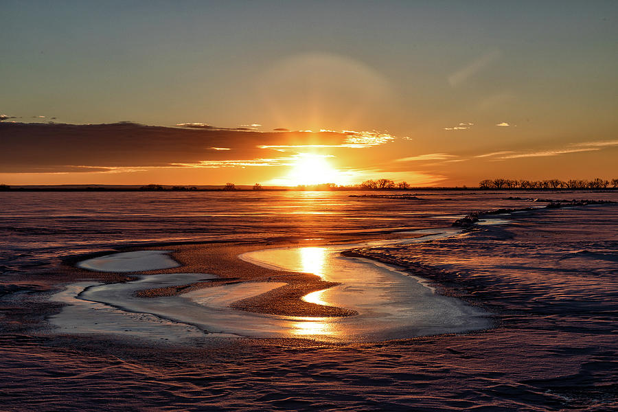 Rivers in the Ice Photograph by Tony Hake
