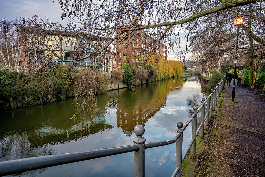 Riverside path along the River Wensum, Norwich Photograph by Chris Yaxley