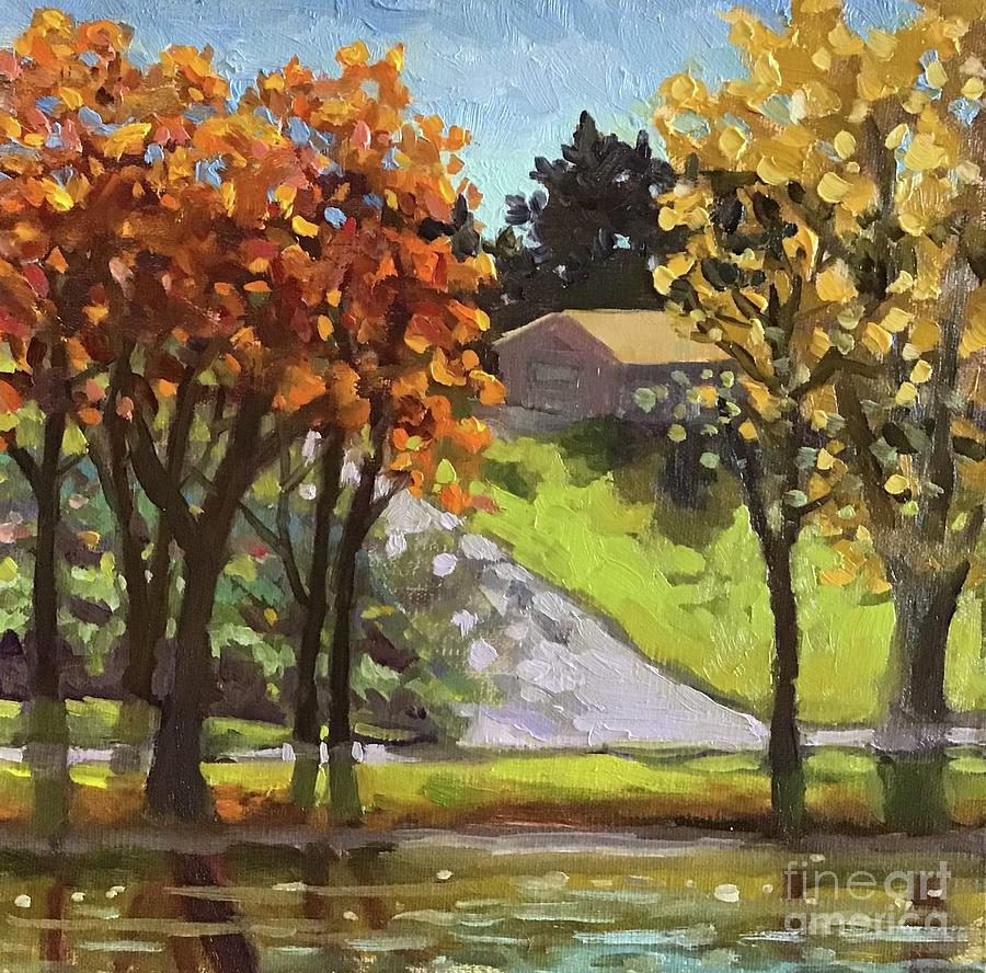 Riverside Path Painting by Anne Marie Brown