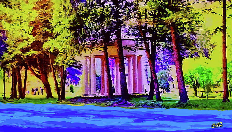 Riverside pavilion Painting by CHAZ Daugherty