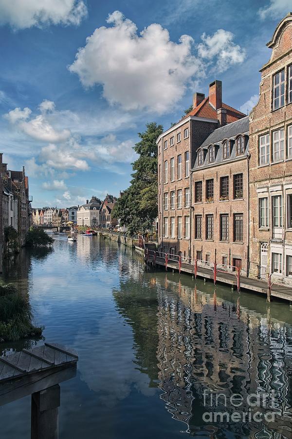 Riverside Scene, Ghent, Belgium Photograph by Philip Preston