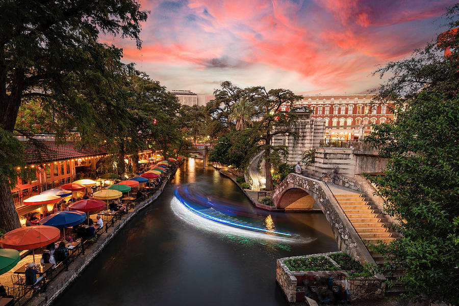 Riverwalk Sunset Photograph By Steve Snyder - Fine Art America